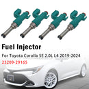 2019-2024 Toyota Corolla SE LE XSE 2.0L L4 4 szt. Dysza wtryskiwacza 23209-29165 322-10093 Generic