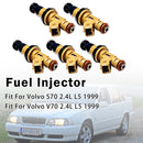 1999 Volvo S70 2,4L L5 5 sztuk Wtryskiwacz paliwa 9125821 852-12180 Ogólny