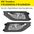 2018-2020 VW Atlas Reflector Type Fog Light Set Left + Right VW2592138 VW2593138 Generic