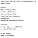 2001-2004 Toyota Highlander 2.4L Leerlaufregelventil 22270-28010 Generic