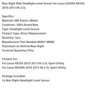 2010-2013 Lexus RX450h V6 3.5L SUV Ride Level Sensor Rear Right 89407-48060 Generic