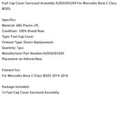 2014-2016 Mercedes Benz C-Class W205 Fuel cap frame assembly A2056303204 Generic