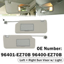 2004-2024 Nissan Titan Sun Visor L+R With Light 96401-EZ70B 96400-EZ70B Generic