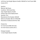2012 Ford Transit Custom (-) Sitshöjdsjusteringshandtag 1805640 Generic