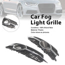 2012-2014 Audi A6 C7 S-Line 2 STK Bil foran støtfanger Tåkelys Grille 4G0807681D 4G0807682D Generisk