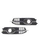 2012-2014 Audi A6 C7 S-Line 2 STK Bil foran støtfanger Tåkelys Grille 4G0807681D 4G0807682D Generisk