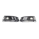 2016-2019 AUDI A4 B9 S-line S4 (8W) 2PCS Black Front Bumper Foglight Grille Grill Generic