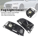 2016-2019 AUDI A4 B9 S-line S4 (8W) 2PCS Black Front Bumper Foglight Grille Grill Generic