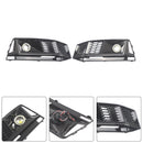 2016-2019 AUDI A4 B9 S-line S4 (8W) 2PCS Black Front Bumper Foglight Grille Grill Generic