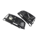 2016-2019 AUDI A4 B9 S-line S4 (8W) 2PCS Black Front Bumper Foglight Grille Grill Generic