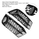 2017-2020 Audi A3 foran støtfanger Grill Tåkelys Deksel Lampe Ramme Trim Fit