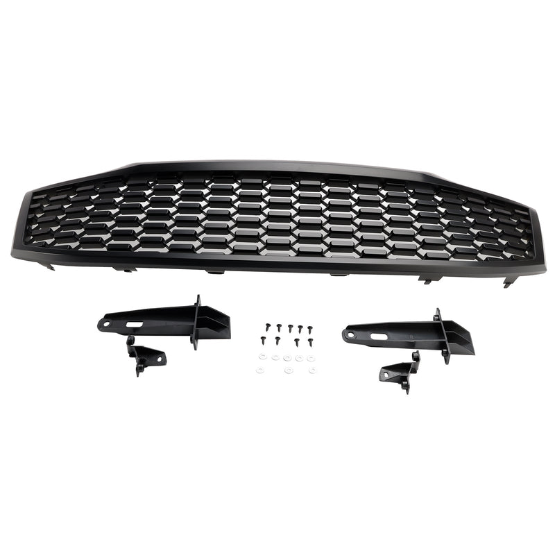 2012-2014 Toyota Hilux Vigo MK7 Mattsvart främre stötfångargrill