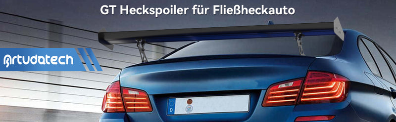 Spoiler de corrida de asa traseira de alumínio GT leve e ajustável universal genérico