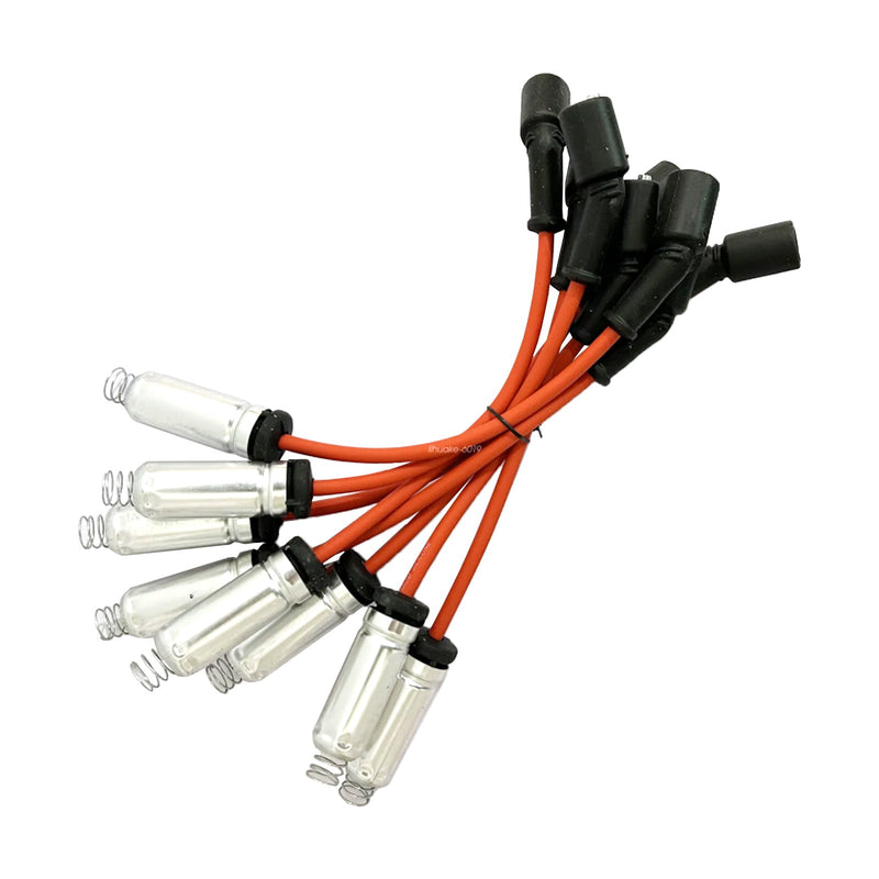 Juego de 8 bujías + cables de 10,5mm 19299585 para Chevy GMC 4.8L 5.3L 6.0L V8