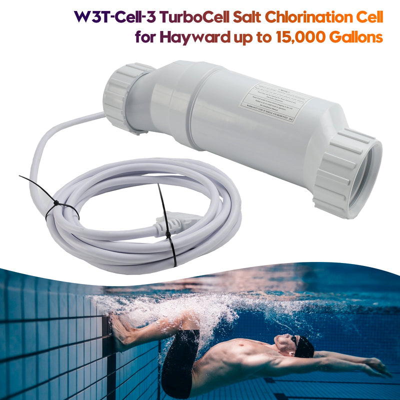 W3T-Cell-3 TurboCell saltkloreringscell för Hayward upp till 15 000 gallon