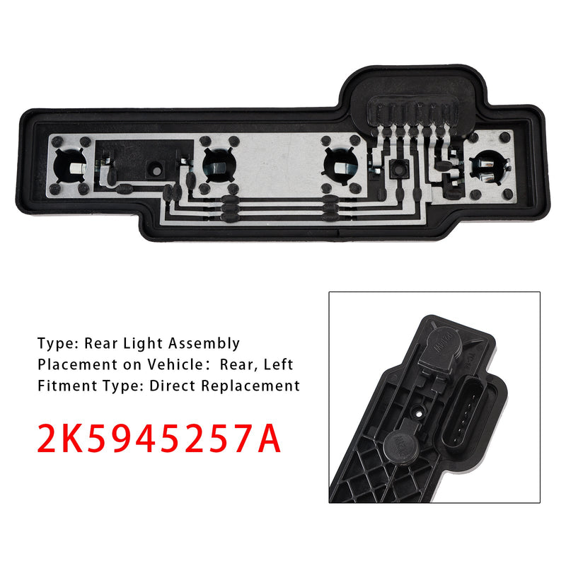 2004–2014 VW Caddy links hinten Rücklicht Lampenfassung Träger 2K5945257A