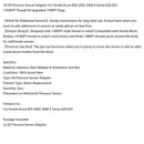 2002–2006 Honda Acura RSX K-Serie K20 K24 2x Öldrucksensoradapter