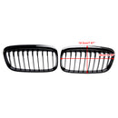 Grade de radiador preta brilhante, grade de barra dupla de rim para BMW Série 2 F45 F46 2015-18