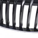2016-2019 Passend für BMW X1 F48 F49 2-teiliger Frontgrill in glänzendem Schwarz