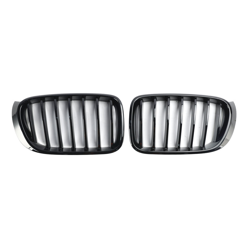 Glanset svart frontstøtfanger nyregrill for BMW X3 X4 F25 F26 2014-2017