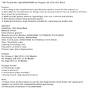 Dritte Bremsleuchte B000878980 für Peugeot 108 2014-2021, Schwarz