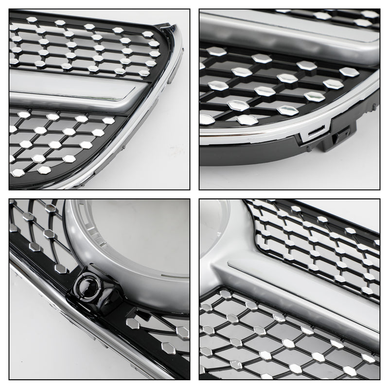 Silver diamantgrill för Mercedes Benz V Class W447 2014-03.2019