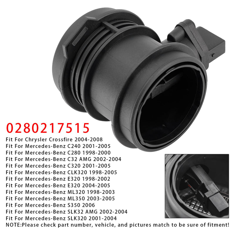 Mass Air Flow Meter Sensor For Mercedes-Benz ML320 E320 C320 W208 0280217515