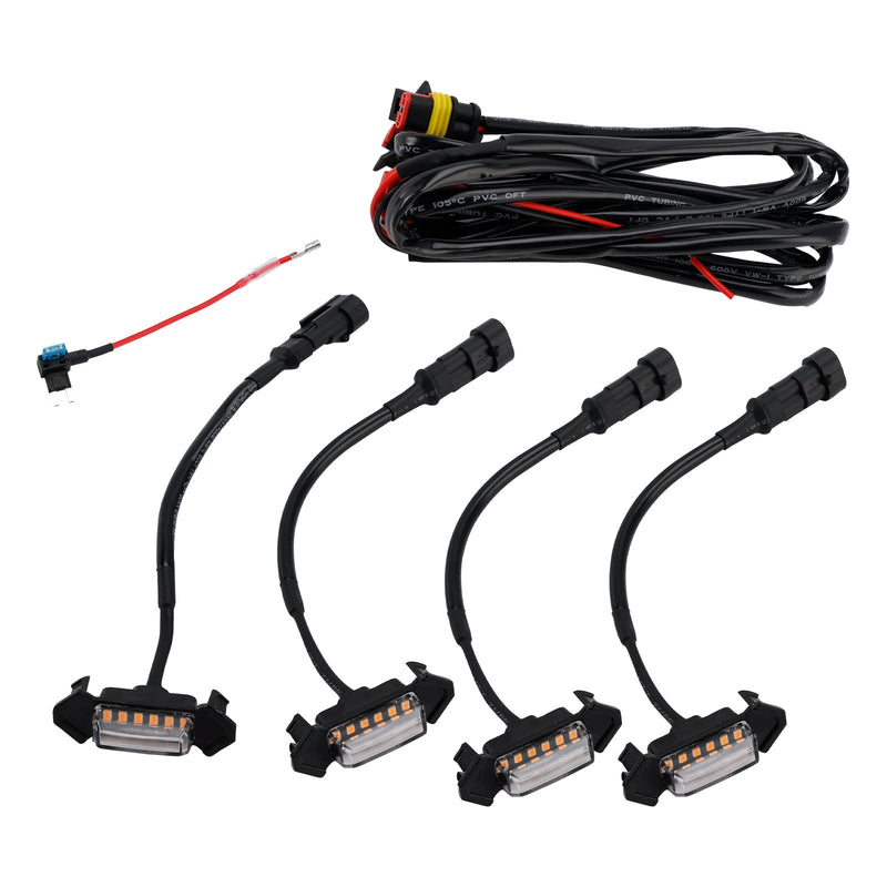 2016-2023 Toyota Tacoma Clear Lens Amber Light Front Grille LED Light Kit