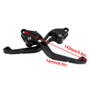 New short clutch and brake lever suitable for Suzuki GSF650, GSXR1300, DL1000, black
