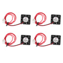 4x børsteløs jævnstrømskøleventilator 5V 2006 20x20x6mm ærme 2-benet ledning