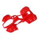 Kit de guardabarros de carenado de plástico para 50cc 70cc 110cc Dinosaur Quad Dirt Bike ATV rojo