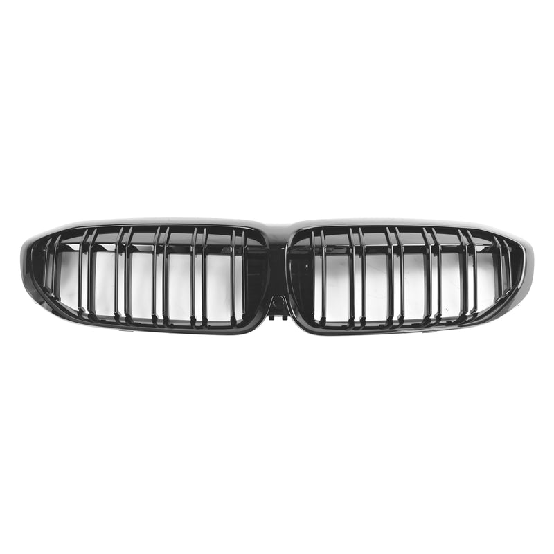 Black Dual Slat Kidney Grille Grill 51138072085 Für BMW 3 Series G20 2019-2022