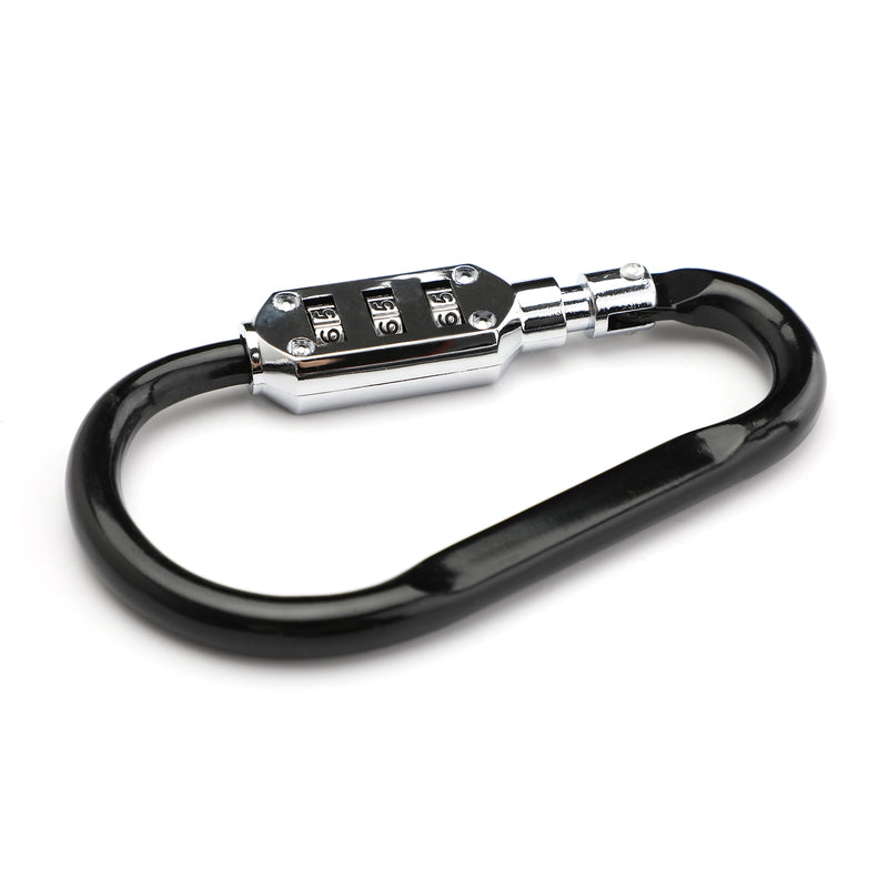 Hjälmlås T-stång passar upp till 1 1/2 tums styre motorcykel cykel skoter krom