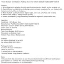 Infiniti Q50 Q60 (2014–2023) Frontstoßstangengrill-Kamera mit Einparkhilfe 284F14GA1A