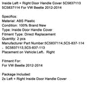 2012–2014 VW Käfer, links + rechts, Türgriffabdeckung, 5C5837113, 5C5837114