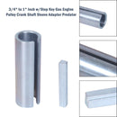 3/4 "a 1" polegada com chave de passo polia do motor a gás adaptador de luva do virabrequim Predator