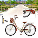7 Speed ​​​​26" Spoke Wheel Cruiser Bicycle Naisten Polkupyörän Tyttöjen City Bike Cream