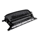 Schwarz glänzend Front Honeycomb Stoßstangengrill Grill Fit Audi Q5 2013-2017