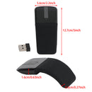 Foldable Arc Touch Maus Kabellos 2.4GHz Optical Touch Receiver PC Laptop Schwarz