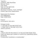 2010–2014 Audi A1 Frente -Piso Rod Honeycomb nevoeiro Cooler Grille Tampa preta