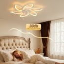 Loftsventilator LED blæser stille belysning & Fjernbetjening loftlampe