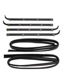 1987-1997 Ford F250 Truck Front Window Sweep 4PCS Door Window Seal Belt Weatherstrip+2PCS Seal Kit