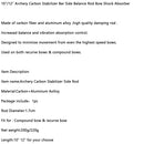 10"/12" Bågskytte Carbon Stabilizer Stång Sida Balansstång Båg Stötdämpare