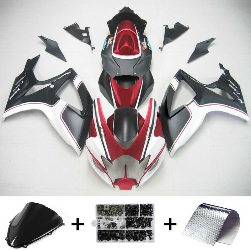 2006-2007 K6 Suzuki GSXR 600/750 insprutningsskyddssats kropp plast