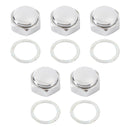 5X LENKSCHAFTMUTTER &amp; UNTERLEGSCHEIBE FÜR HONDA ATC70 ATC90 ATC110 ATC125 ATC185 ATC200