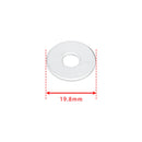 4 Custom SKULL Nummernschild Schraube Silber Kunststoff Motorrad Chopper Bobber