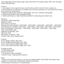 Dritte Bremsleuchte hinten, hoch montiert, 5303754AC für Dodge Caliber 2007-2012