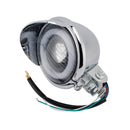 Motorcycle Beam Headlight Fog Lamp Custom Chrome
