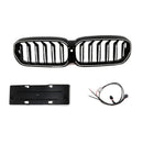 2021–2024 BMW 5er G30 G38 Frontgrill Doppellamelle, glänzend schwarz