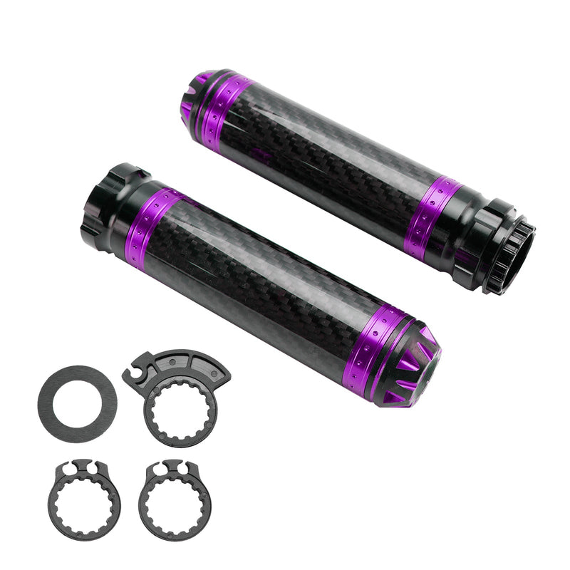 7/8 ""/22Mm Motorrad Lenker Handgriffe Carbon Universal Grün Für Motorrad Silber